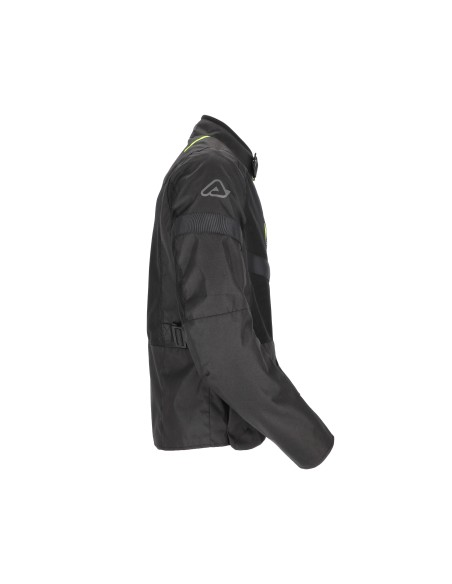 chaqueta acerbis ramsey vented long jacket color negro y amarillo 0026661 318