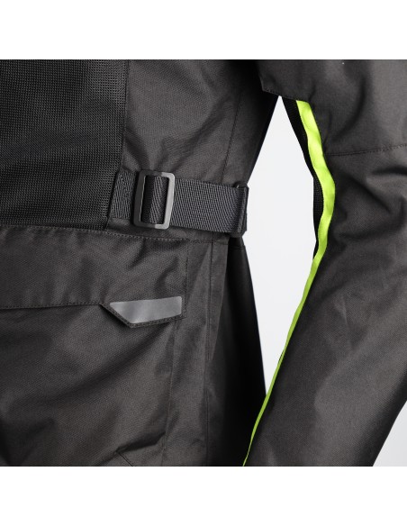 chaqueta acerbis ramsey vented long jacket color negro y amarillo 0026661 318