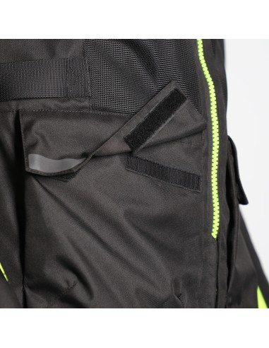 chaqueta acerbis ramsey vented long jacket color negro y amarillo 0026661 318