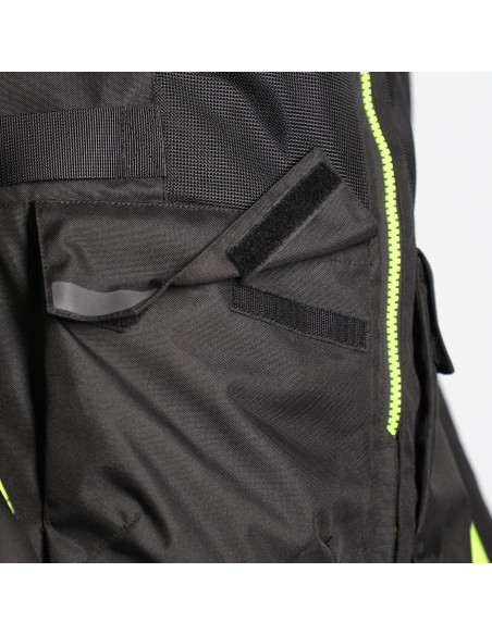 chaqueta acerbis ramsey vented long jacket color negro y amarillo 0026661 318