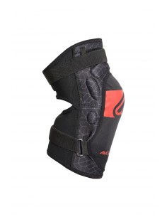 rodillera acerbis color negro y rojo 0023455 323 2