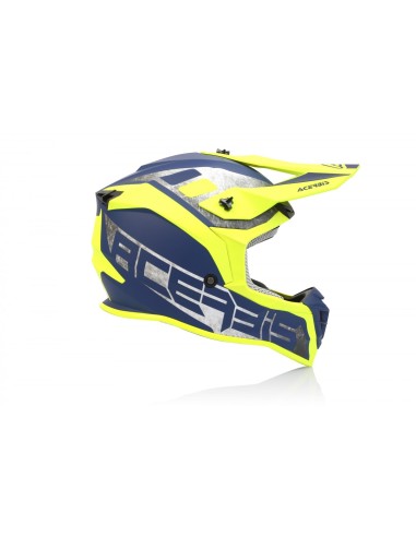 casco acerbis linear amarillo azul y negro talla m 0024473 274
