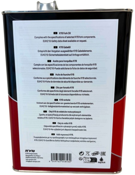 aceite de horquilla kayaba kyb 400g10 g10 sae 10w 4 litros suspension delantera