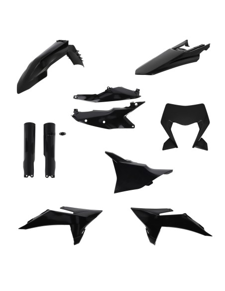 kit de plasticos acerbis 0027450 090 ktm exc exc f 2026 negro completo