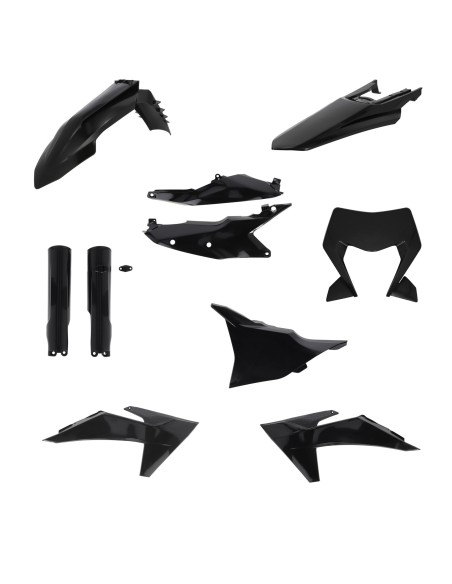 kit completo de plasticos acerbis 0026809 090 ktm exc exc f 125 500 negro