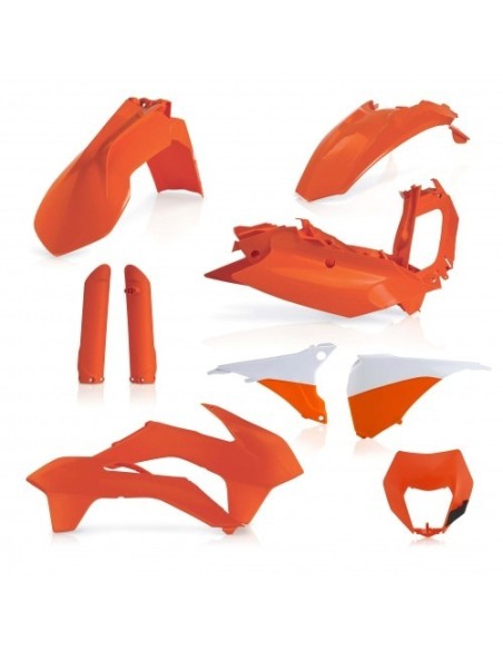 kit completo de plasticos acerbis 0021811 010 ktm exc exc f 2016 naranja