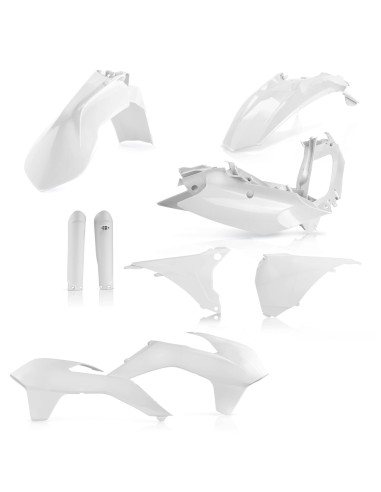 kit completo de plasticos acerbis 0021811 030a ktm exc exc f 2016 blanco