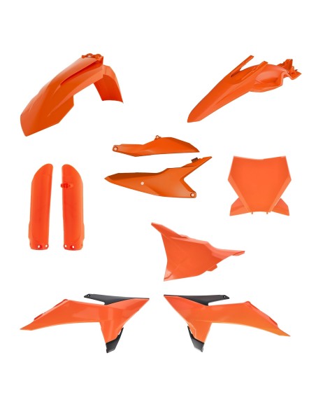 kit completo de plasticos acerbis 0027023 553 naranja original para ktm sx 85 2025 2026