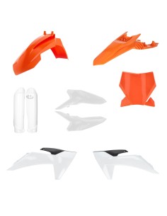 kit completo de plasticos acerbis 0027008 553 color original para ktm sx 65 2024 2026