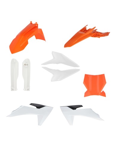kit completo de plasticos acerbis 0026984 553 estandar 2024 para ktm sx 50 2024 2026