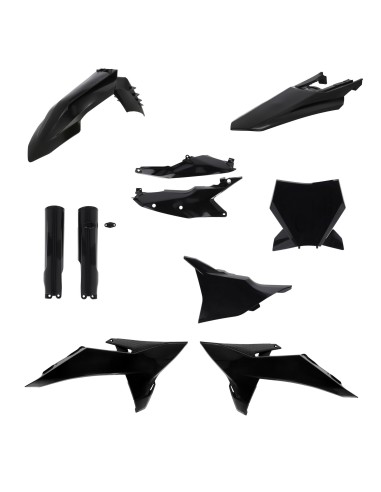 kit completo de plasticos acerbis 0026922 090 negro para ktm sx sx f 125 450 2025 2026
