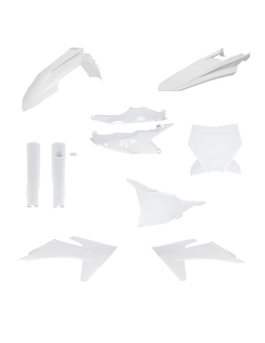 kit completo de plasticos acerbis 0026805 030 blanco para ktm sx sx f 125 450 2023 2024
