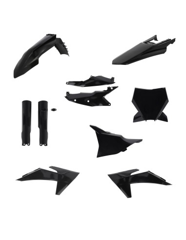 kit completo de plasticos acerbis 0026805 090 negro para ktm sx sx f 125 450 2023 2024
