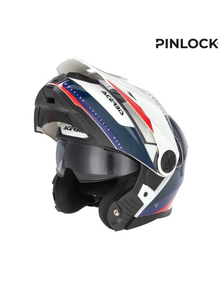 casco modular acerbis rider graphic 0026577 034 blanco azul rojo ece 22 06 p j