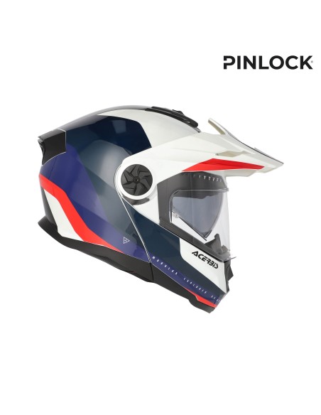casco modular acerbis rider graphic 0026577 034 blanco azul rojo ece 22 06 p j