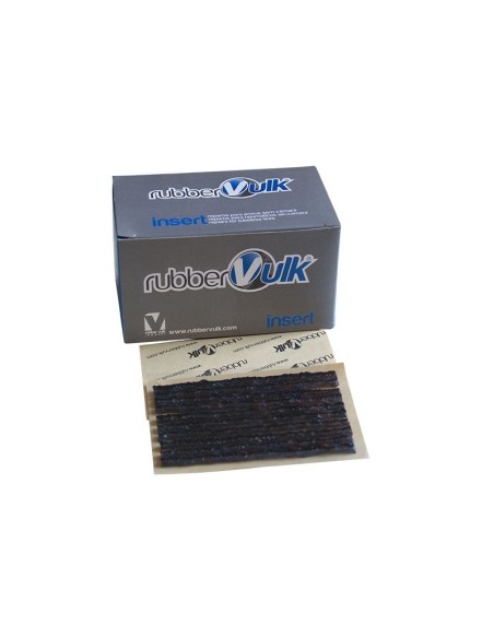 inserto reparador tubeless moto rubber vulk dc106s100mmrub 10 cm autovulcanizante