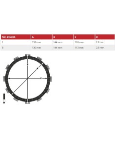 kit de discos de embrague de friccion para suzuki gsx r 600 y 750 2