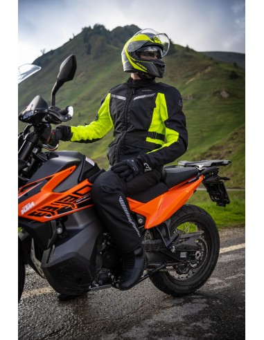 chaqueta x trail acerbis color negro y amarillo talla s ultima unidad