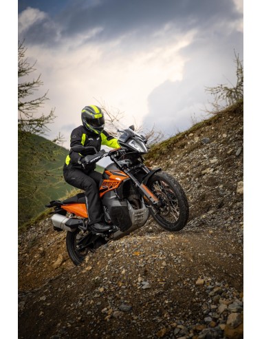 chaqueta x trail acerbis color negro y amarillo talla s ultima unidad