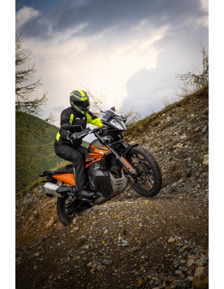 chaqueta x trail acerbis color negro y amarillo talla s ultima unidad