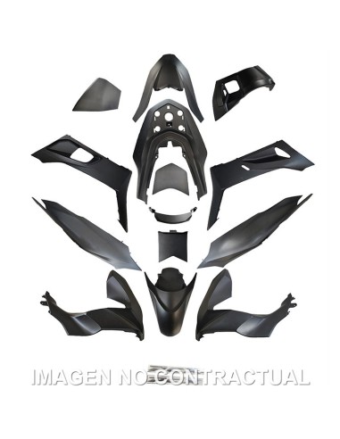 kit plasticos hert honda pcx 125 14 piezas negro