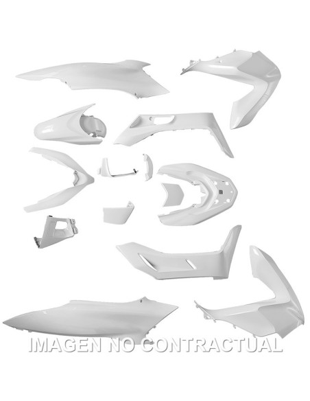 kit plasticos hert honda pcx 125 15 pzas blanco frio perlado