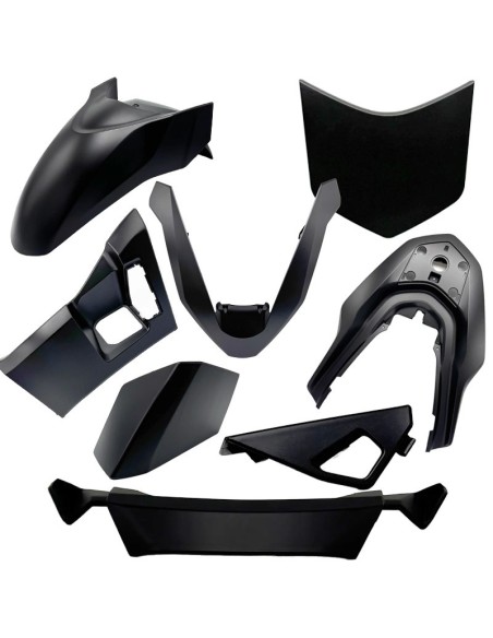 kit plasticos hert honda pcx 125 negro mate