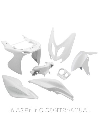 kit plasticos hert yamaha aerox blanco brillo