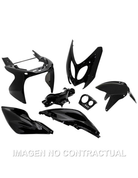 kit plasticos hert yamaha aerox negro brillo
