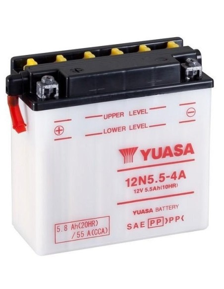 bateria para motocicleta yuasa conventional 5 8ah dc 12n5 5 4a