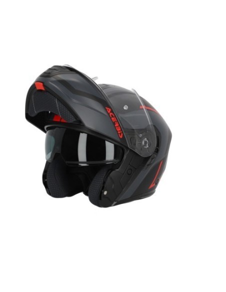 casco modular acerbis tdc gris y negro 0025313 293