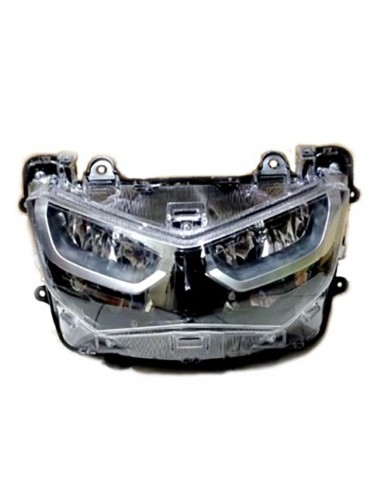 optica delantera led hert 150009 para yamaha n max 125 euro5 2021 2024
