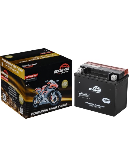 bateria moto agm baika parts ytx12bs bptx12bsbai