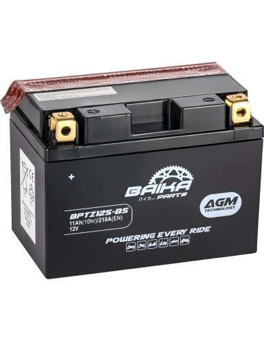 bateria moto agm baika parts ytz12sbs