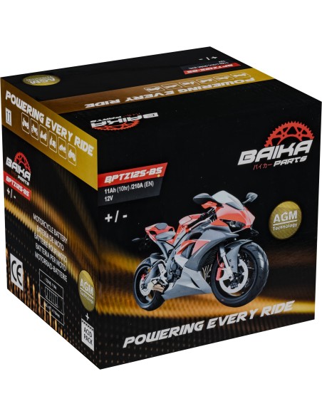 bateria moto agm baika parts ytz12sbs