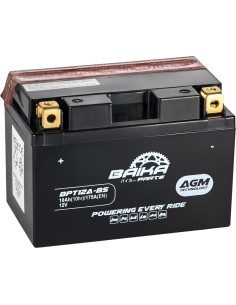 Batería moto AGM Baika Parts yt12abs bpt12absbai