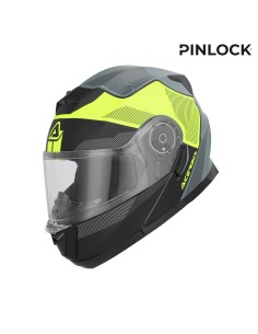 casco modular acerbis serel 22 06 negro y amarillo fluor 0025201 457 2