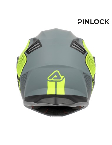 casco modular acerbis serel 22 06 negro y amarillo fluor 0025201 457