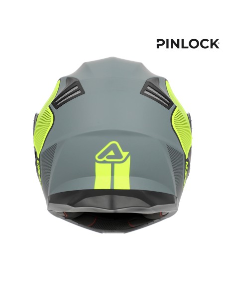 casco modular acerbis serel 22 06 negro y amarillo fluor 0025201 457