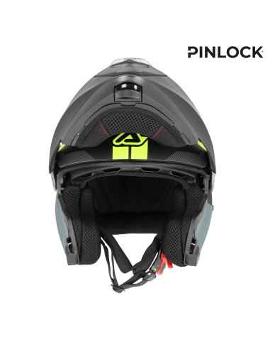 casco modular acerbis serel 22 06 negro y amarillo fluor 0025201 457