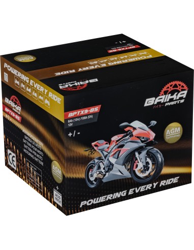 bateria de moto baika parts bptx9bsbai ytx9 bs