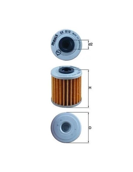 filtro de aceite mahle ox810