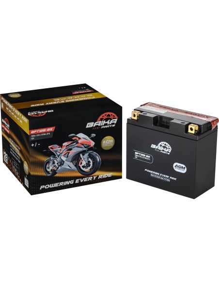bateria moto agm baika parts yt12b bs bpt12bbsbai