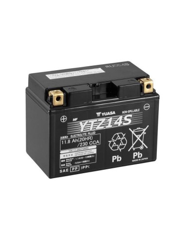 bateria para motocicleta yuasa mf 11 8ah wc ytz14s