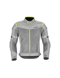 chaqueta acerbis ce ramsey vented 2 0 color gris y amarillo 0026149 290 2