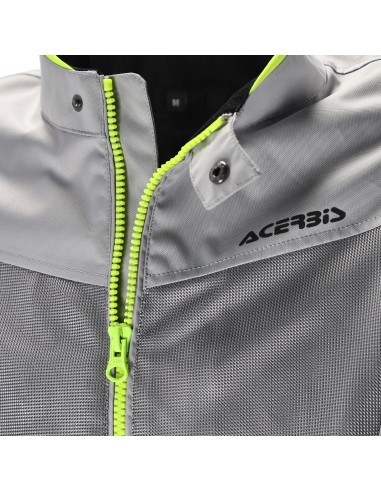 chaqueta acerbis ce ramsey vented 2 0 color gris y amarillo 0026149 290