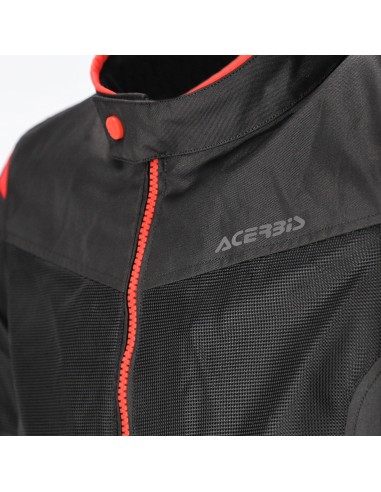chaqueta acerbis ce ramsey vented 2 0 color rojo y negro 0026149 323