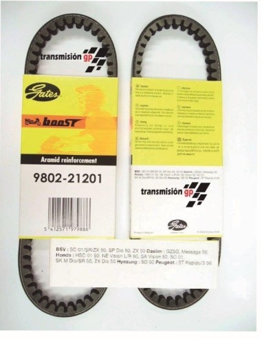 correa para moto honda vision daelim message gates 9802 21201