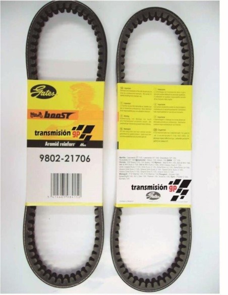 correa para moto sym 125 symply 07 09 gates 9802 21706