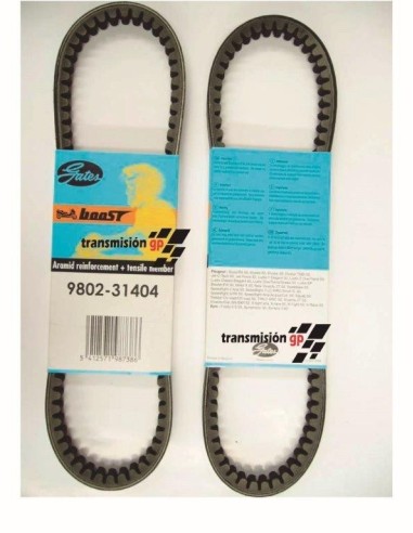 correa para moto peugeot 50 jet c tech 08 09 gates 9802 31404